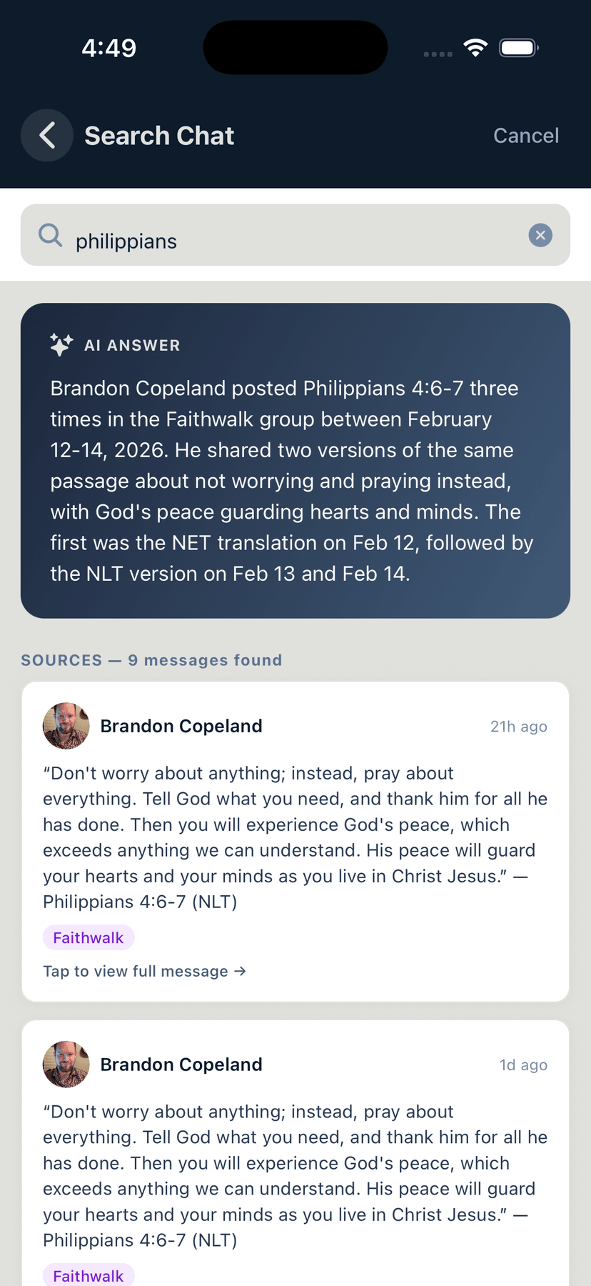 Group Chat — App A I Chat Search